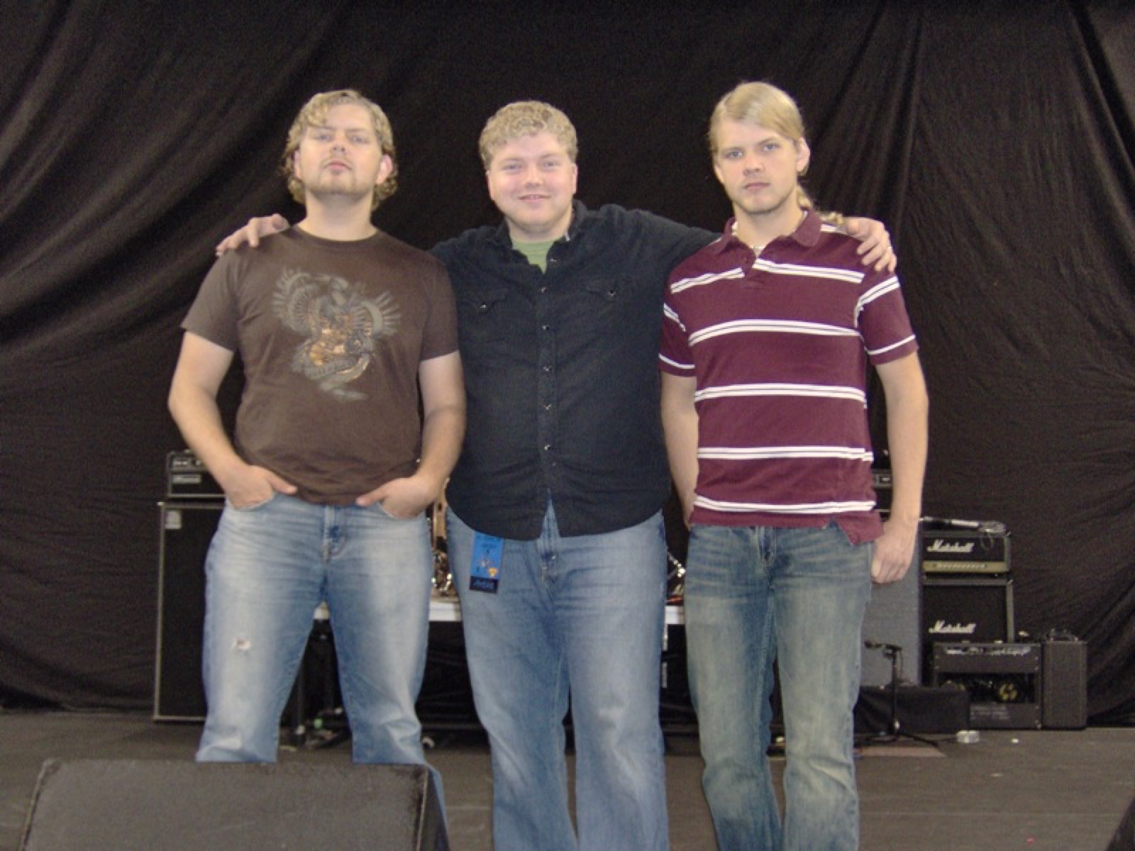 Western Kentucky University, 2007 — the band, moments before performing with Jason Mraz (not pictured)
