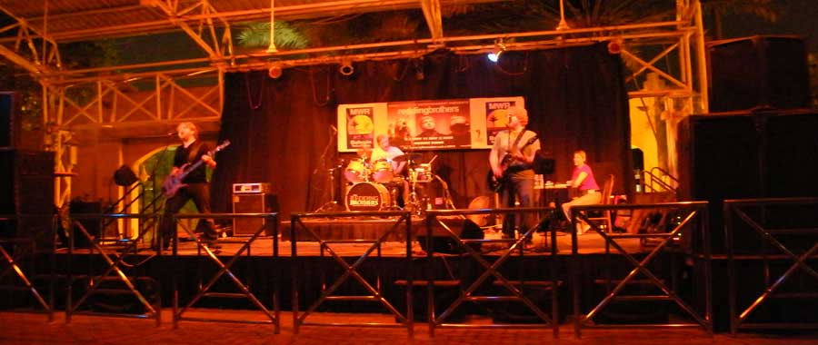 On stage