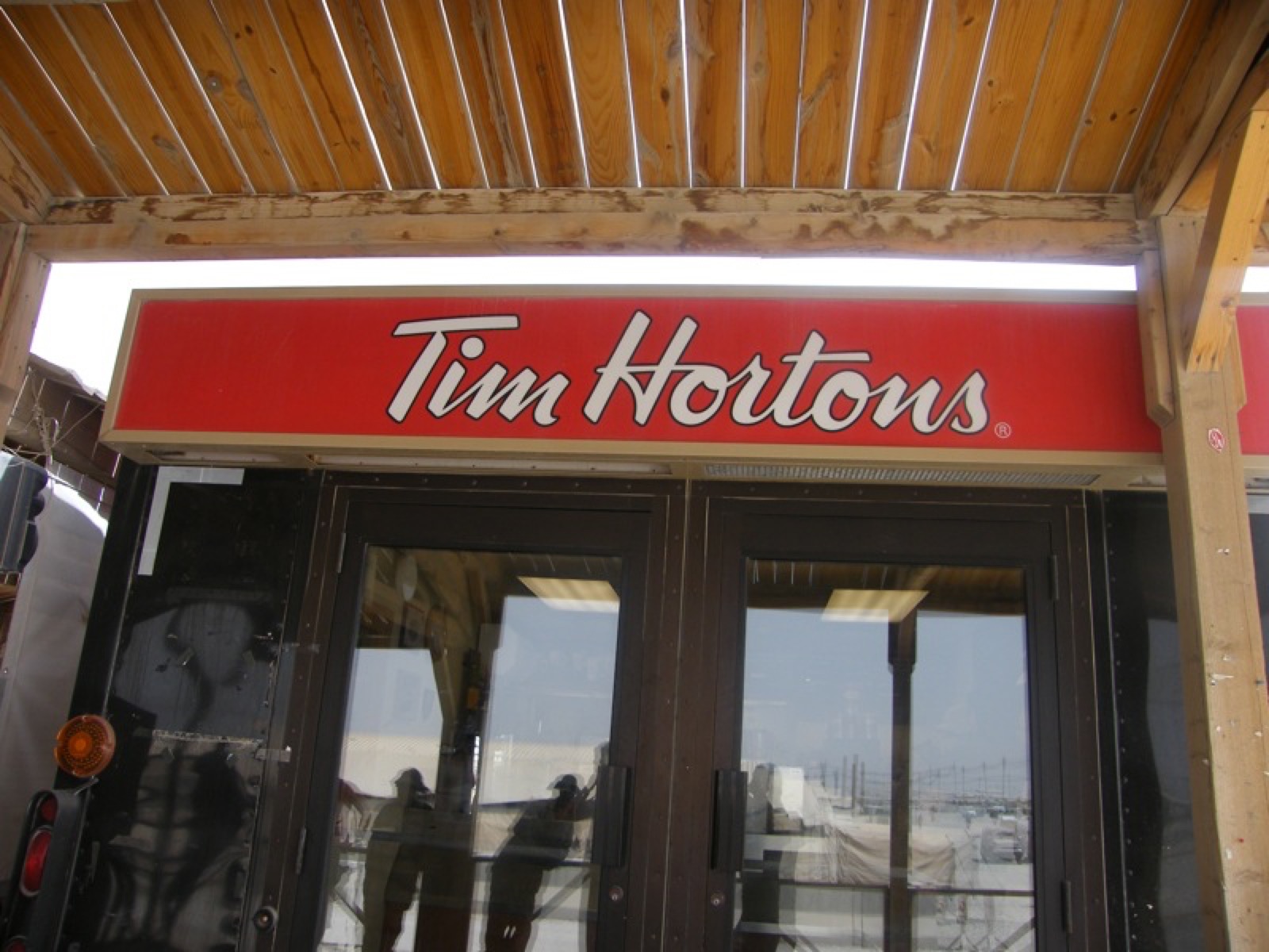 Tim Hortons on the Kandahar boardwalk